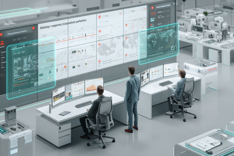  clean minimal UX panels (no readable text), subtle icons for shield, lock, checklist, and traceability, premium consult